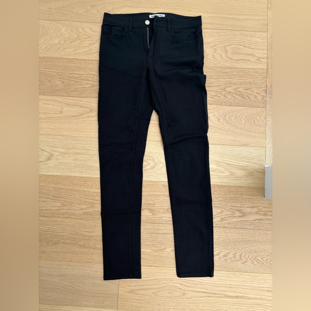 Acne Black Straight Leg Pants with Sleek Design